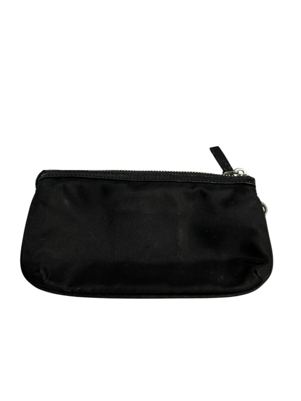 TUMI Black Nylon Wristlet Travel Pouch Cosmetic Bag Organizer Zip Clutch Small - Picture 2 of 8
